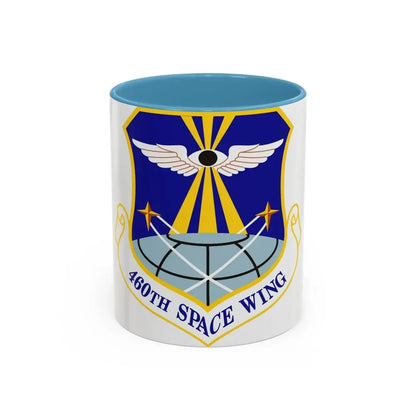 460th Space Wing (U.S. Air Force) Accent Coffee Mug 11oz Light Blue - Go Mug Yourself