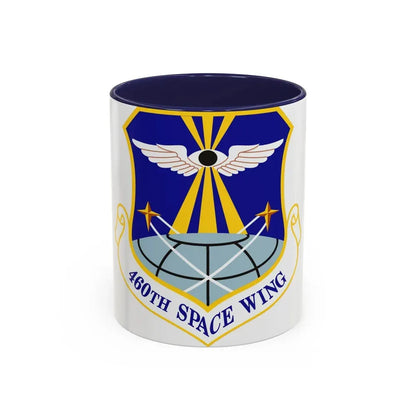 460th Space Wing (U.S. Air Force) Accent Coffee Mug 11oz Navy - Go Mug Yourself