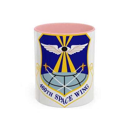 460th Space Wing (U.S. Air Force) Accent Coffee Mug 11oz Pink - Go Mug Yourself