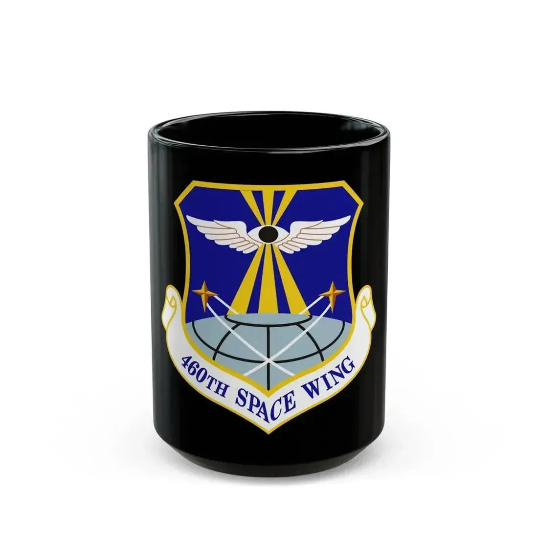 460th Space Wing (U.S. Air Force) Black Coffee Mug 15oz - Go Mug Yourself