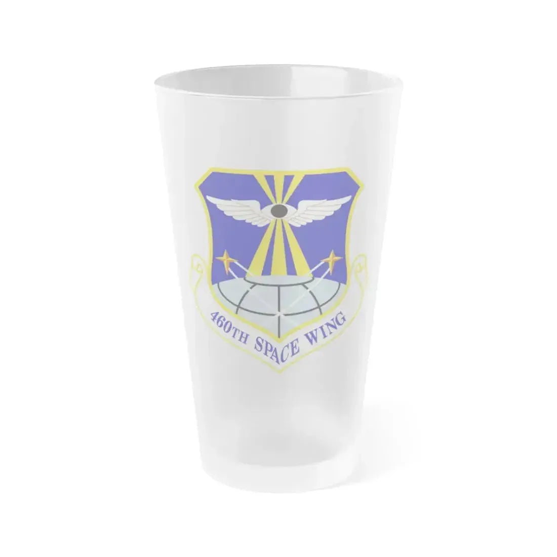 460th Space Wing (U.S. Air Force) Frosted Pint Glass 16oz 16oz Frosted - Go Mug Yourself