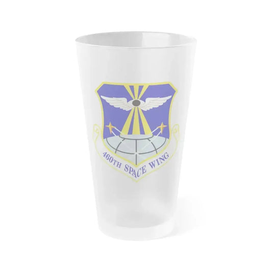 460th Space Wing (U.S. Air Force) Frosted Pint Glass 16oz 16oz Frosted - Go Mug Yourself