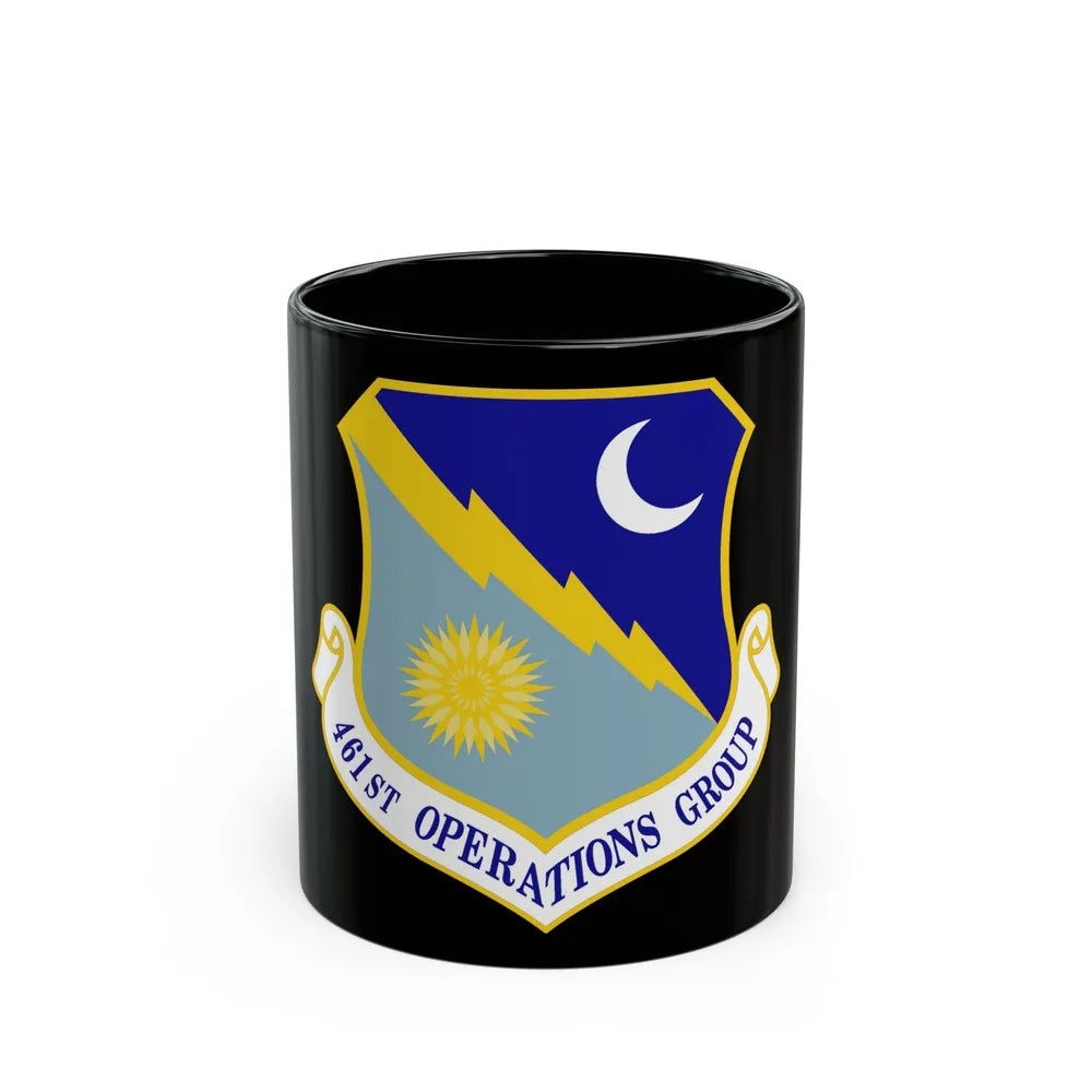 461 Operations Group ACC (U.S. Air Force) Black Coffee Mug-11oz-Go Mug Yourself