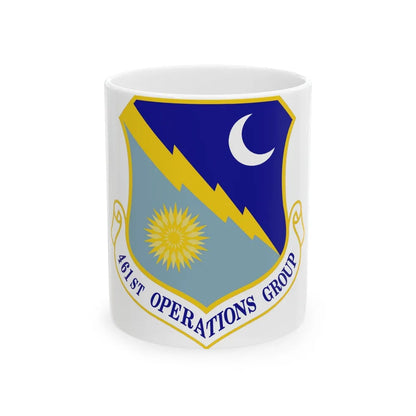 461 Operations Group ACC (U.S. Air Force) White Coffee Mug-11oz-Go Mug Yourself