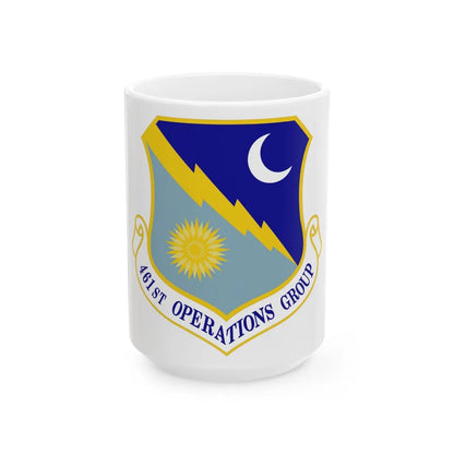 461 Operations Group ACC (U.S. Air Force) White Coffee Mug-15oz-Go Mug Yourself