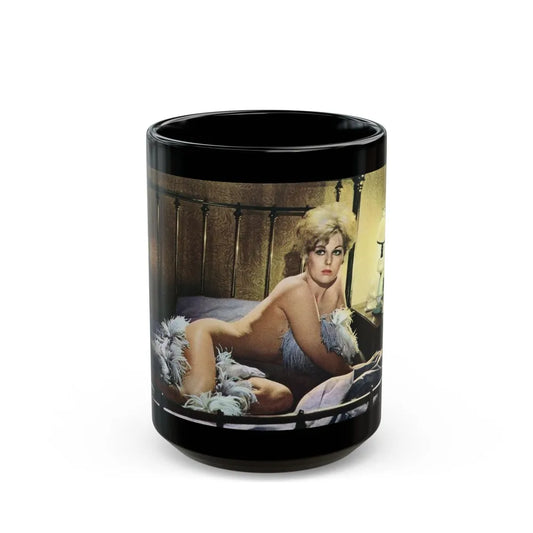 Kim Novak #342 (Vintage Female Icon) Black Coffee Mug-15oz-Go Mug Yourself