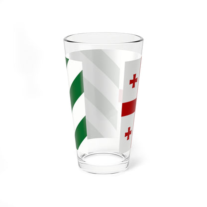 Flag of Kingdom of Abkhazia (Georgia) Pint Glass 16oz