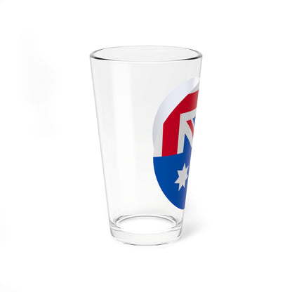 Australia flag icon round (Australia) Pint Glass 16oz