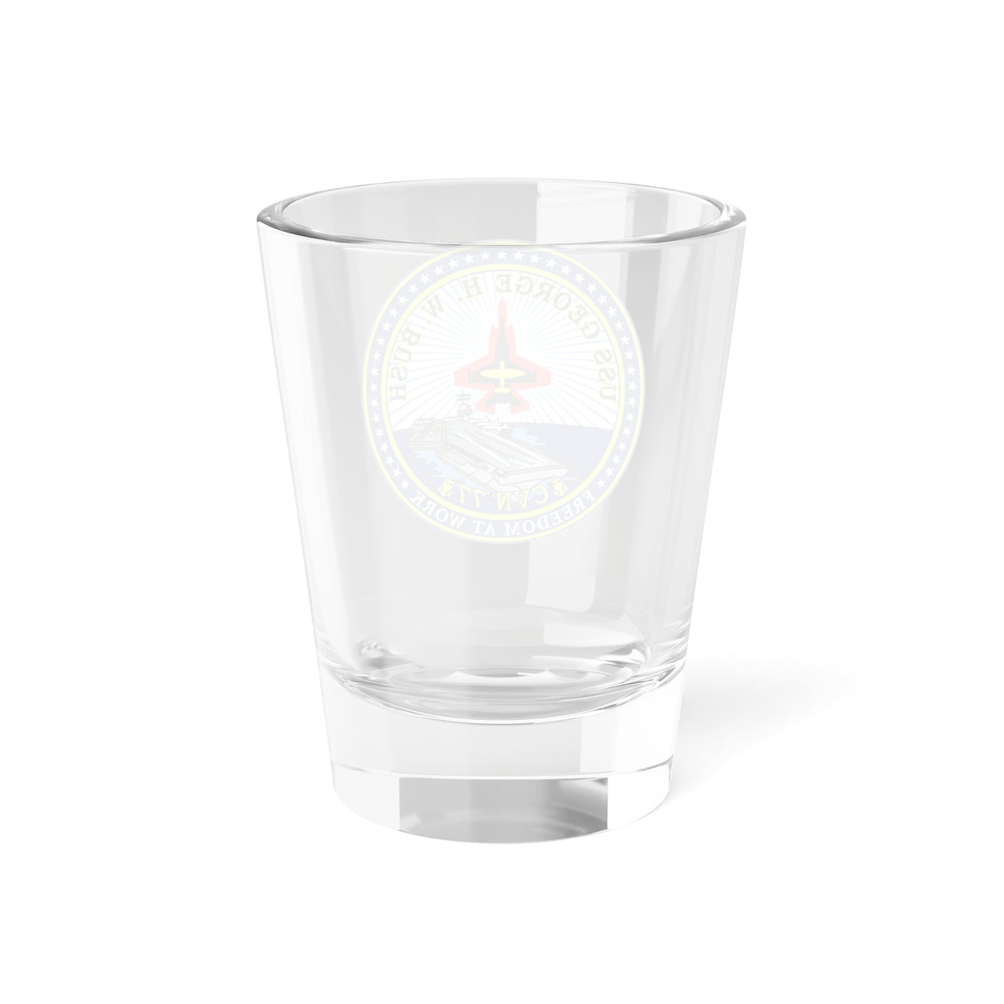 USS George HW Bush CVN 77 (U.S. Navy) Shot Glass 1.5oz