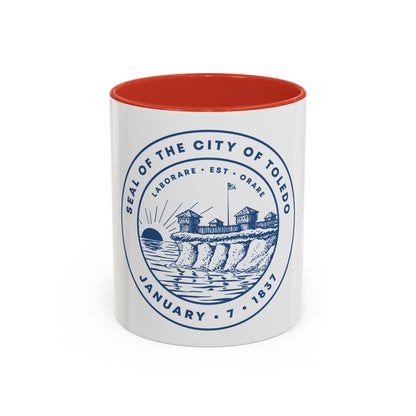 Seal of Toledo Ohio - Accent Coffee Mug