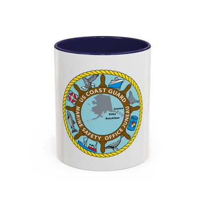 USCG Marine Safety Office Juneau (U.S. Coast Guard) Accent Coffee Mug