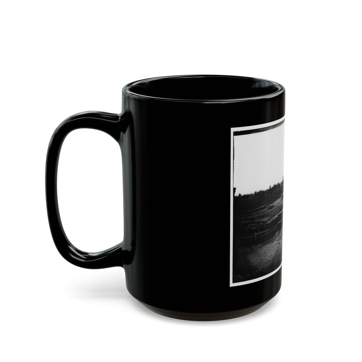 Petersburg, Va. View From Center Of Fort Sedgwick Looking South (U.S. Civil War) Black Coffee Mug