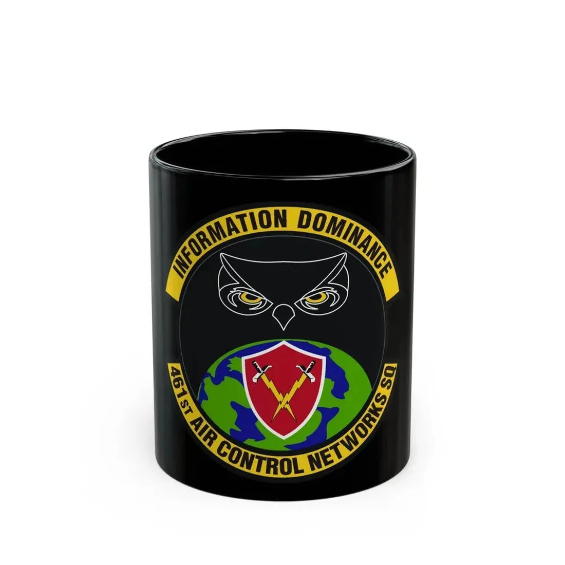 461st Air Control Networks Squadron (U.S. Air Force) Black Coffee Mug - Go Mug Yourself