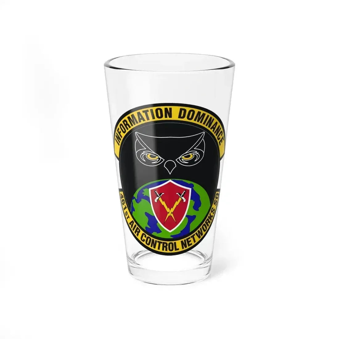 461st Air Control Networks Squadron (U.S. Air Force) Pint Glass 16oz 16oz - Go Mug Yourself