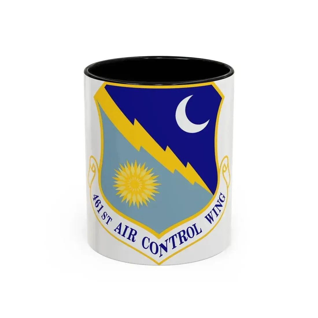 461st Air Control Wing (U.S. Air Force) Accent Coffee Mug 11oz Black - Go Mug Yourself