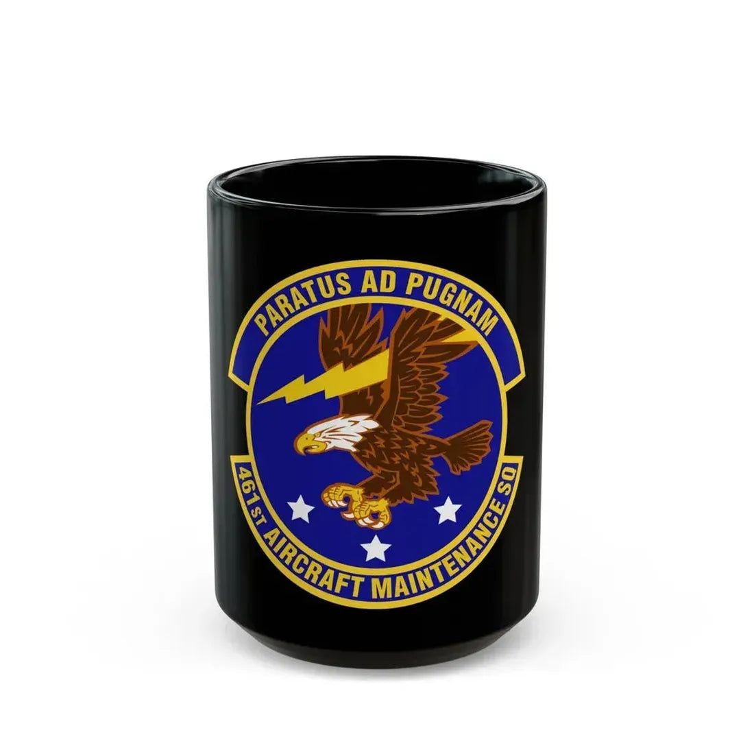 461st Aircraft Maintenance Squadron (U.S. Air Force) Black Coffee Mug 15oz - Go Mug Yourself