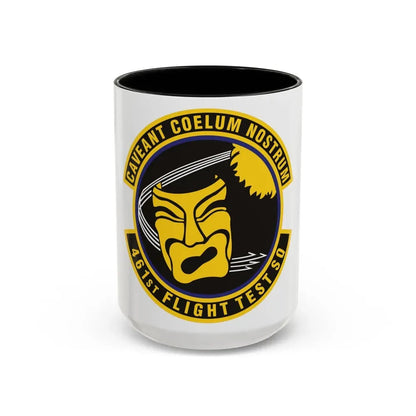 461st Flight Test Squadron (U.S. Air Force) Accent Coffee Mug 15oz Black - Go Mug Yourself