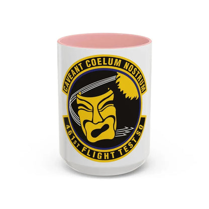 461st Flight Test Squadron (U.S. Air Force) Accent Coffee Mug 15oz Pink - Go Mug Yourself