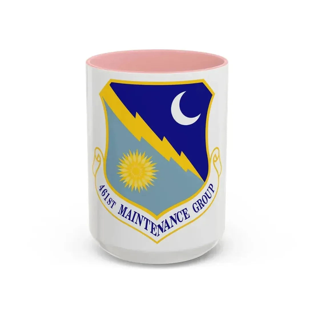 461st Maintenance Group (U.S. Air Force) Accent Coffee Mug 15oz Pink - Go Mug Yourself