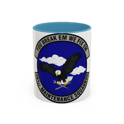 461st Maintenance Squadron (U.S. Air Force) Accent Coffee Mug 11oz Light Blue - Go Mug Yourself