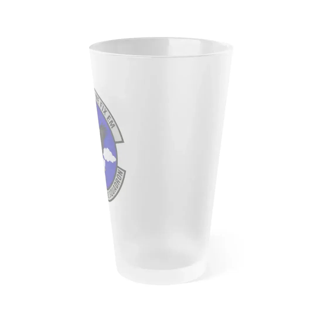 461st Maintenance Squadron (U.S. Air Force) Frosted Pint Glass 16oz - Go Mug Yourself