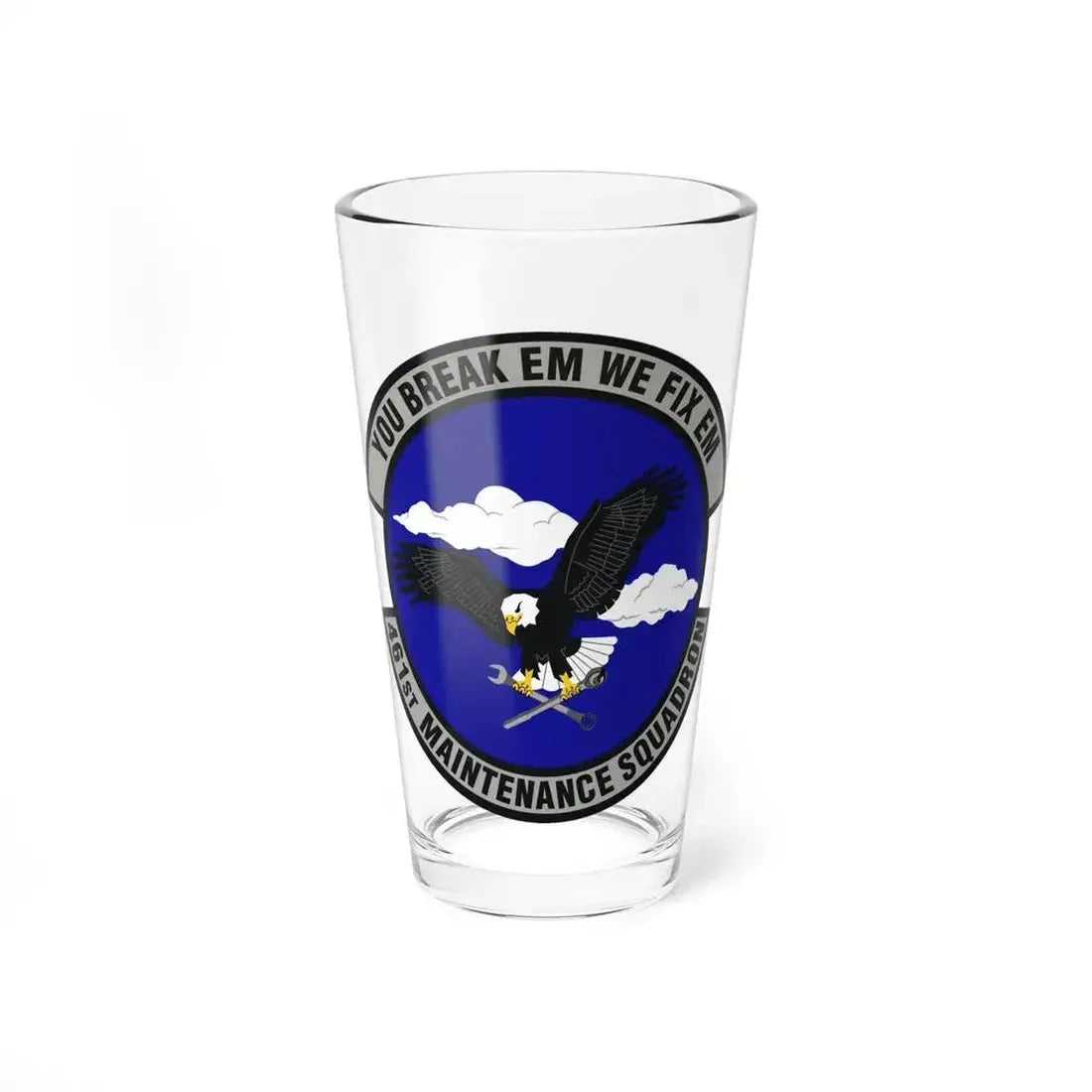461st Maintenance Squadron (U.S. Air Force) Pint Glass 16oz 16oz - Go Mug Yourself