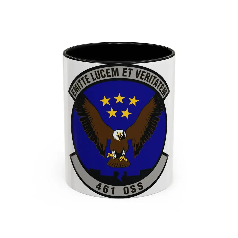 461st Operations Support Squadron (U.S. Air Force) Accent Coffee Mug 11oz Black - Go Mug Yourself