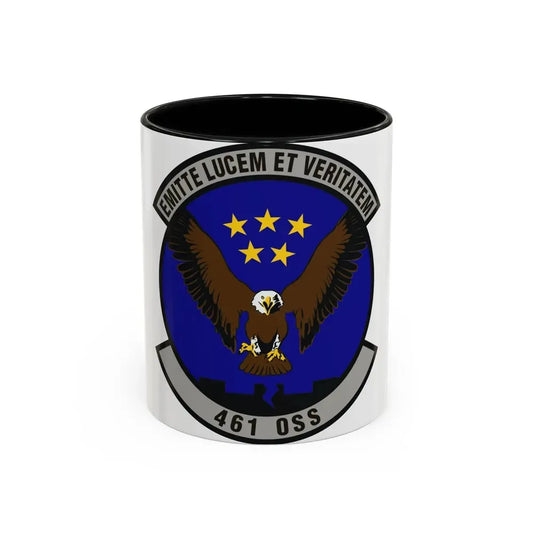 461st Operations Support Squadron (U.S. Air Force) Accent Coffee Mug 11oz Black - Go Mug Yourself