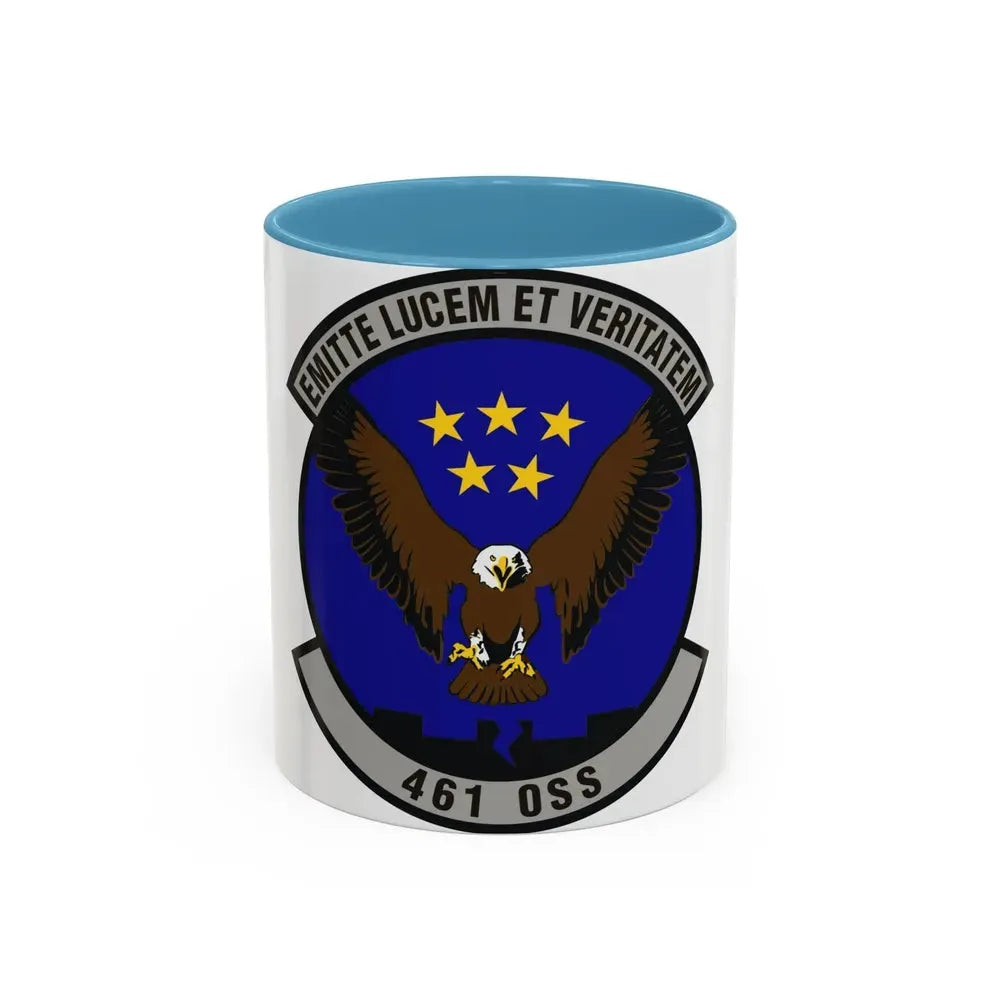461st Operations Support Squadron (U.S. Air Force) Accent Coffee Mug 11oz Light Blue - Go Mug Yourself