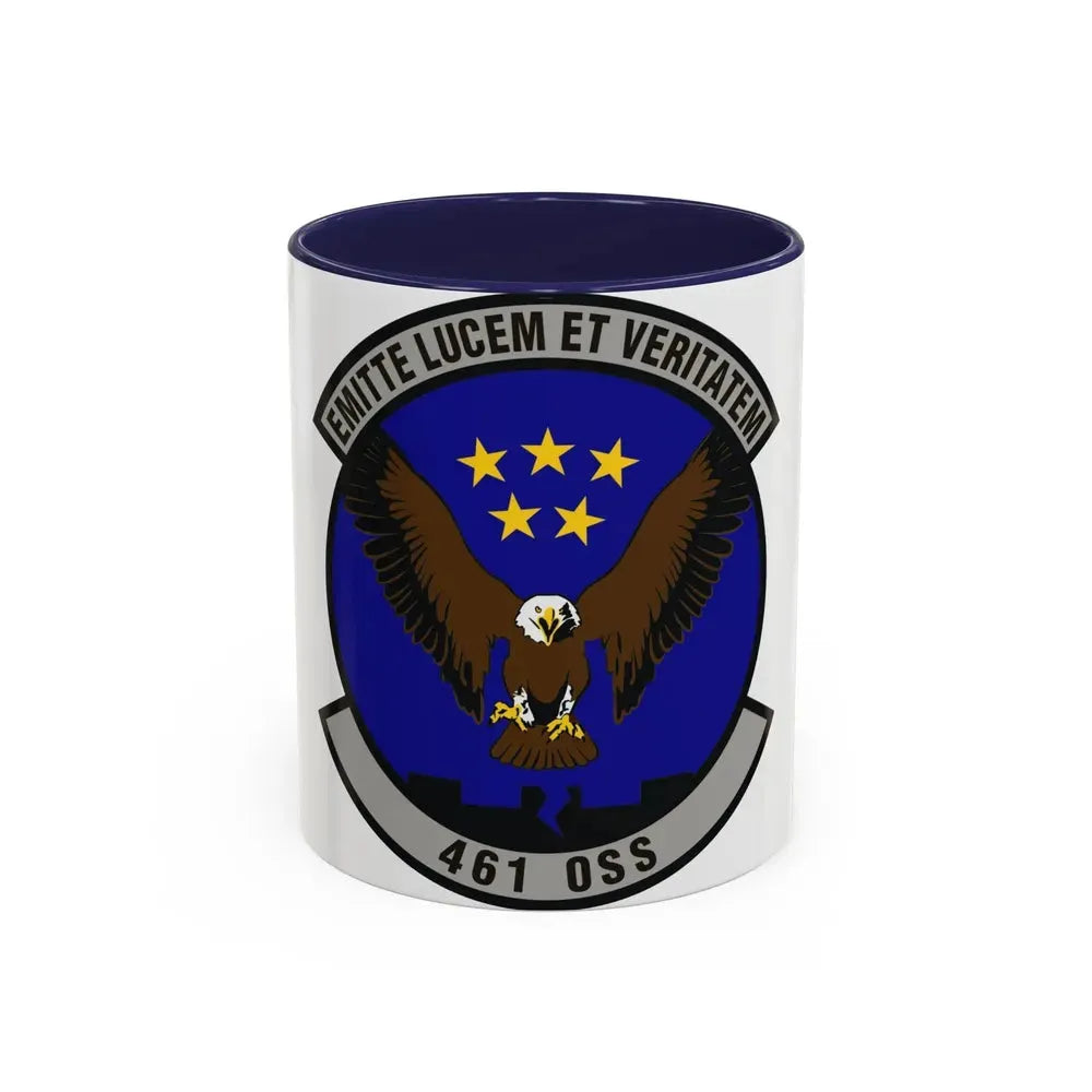 461st Operations Support Squadron (U.S. Air Force) Accent Coffee Mug 11oz Navy - Go Mug Yourself
