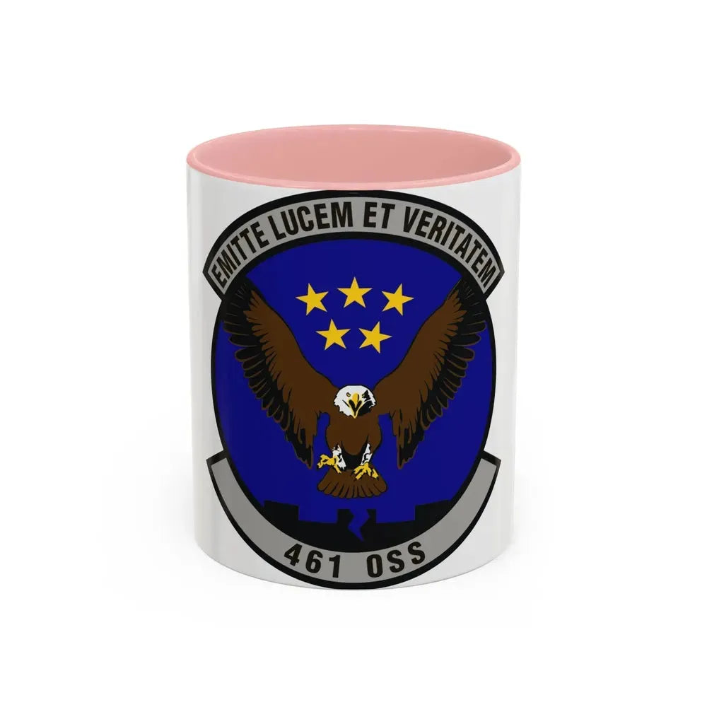 461st Operations Support Squadron (U.S. Air Force) Accent Coffee Mug 11oz Pink - Go Mug Yourself