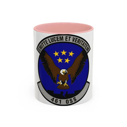 461st Operations Support Squadron (U.S. Air Force) Accent Coffee Mug 11oz Pink - Go Mug Yourself