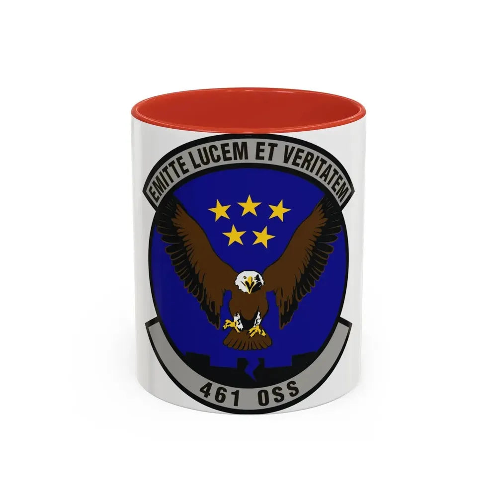 461st Operations Support Squadron (U.S. Air Force) Accent Coffee Mug 11oz Red - Go Mug Yourself