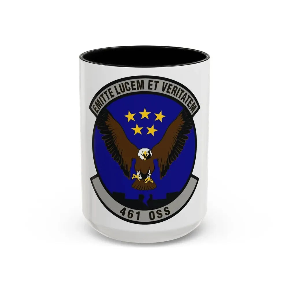 461st Operations Support Squadron (U.S. Air Force) Accent Coffee Mug 15oz Black - Go Mug Yourself