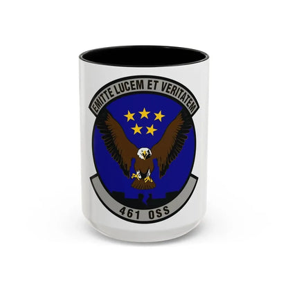 461st Operations Support Squadron (U.S. Air Force) Accent Coffee Mug 15oz Black - Go Mug Yourself