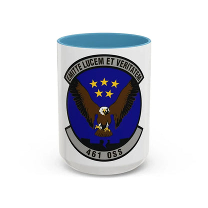 461st Operations Support Squadron (U.S. Air Force) Accent Coffee Mug 15oz Light Blue - Go Mug Yourself