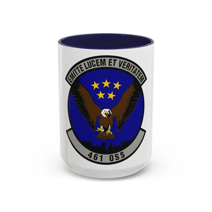 461st Operations Support Squadron (U.S. Air Force) Accent Coffee Mug 15oz Navy - Go Mug Yourself