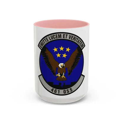 461st Operations Support Squadron (U.S. Air Force) Accent Coffee Mug 15oz Pink - Go Mug Yourself