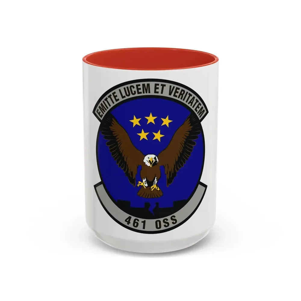 461st Operations Support Squadron (U.S. Air Force) Accent Coffee Mug 15oz Red - Go Mug Yourself