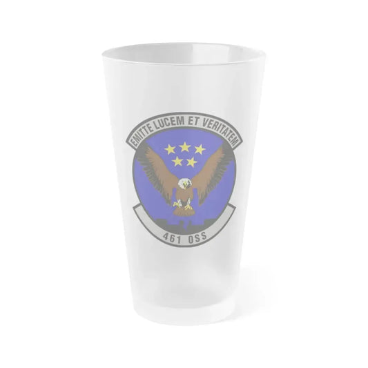 461st Operations Support Squadron (U.S. Air Force) Frosted Pint Glass 16oz 16oz Frosted - Go Mug Yourself