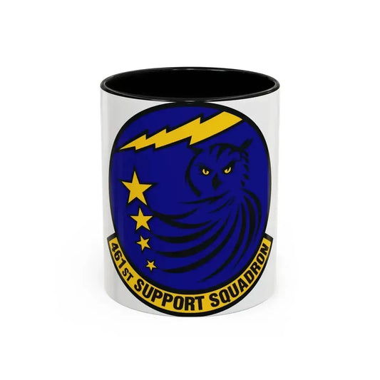 461st Support Squadron (U.S. Air Force) Accent Coffee Mug 11oz Black - Go Mug Yourself