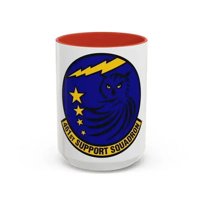 461st Support Squadron (U.S. Air Force) Accent Coffee Mug 15oz Red - Go Mug Yourself