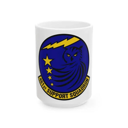 461st Support Squadron (U.S. Air Force) White Coffee Mug 15oz - Go Mug Yourself