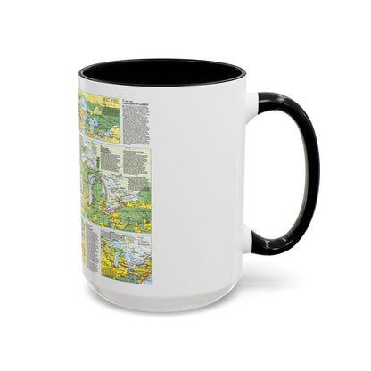 Canada - The Great Lakes 2 (1987) (Map) Accent Coffee Mug