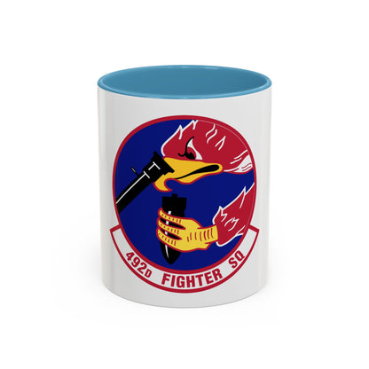 492d Fighter Squadron (U.S. Air Force) Accent Coffee Mug