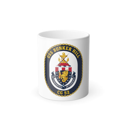USS Bunker Hill CG 52 Crest (U.S. Navy) Color Changing Mug 11oz