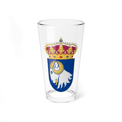 HMS Visborg vapen (Sweden) (Coat of Arms) Pint Glass 16oz