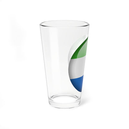 Flag orb Sierra Leone (Sierra Leone) Pint Glass 16oz