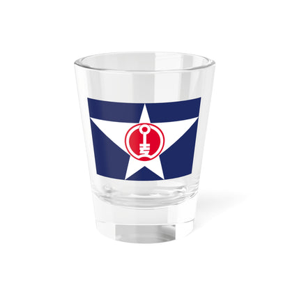 Flag of Abashiri Hokkaido (Japan) Shot Glass 1.5oz