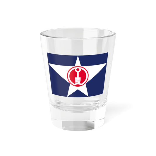 Flag of Abashiri Hokkaido (Japan) Shot Glass 1.5oz